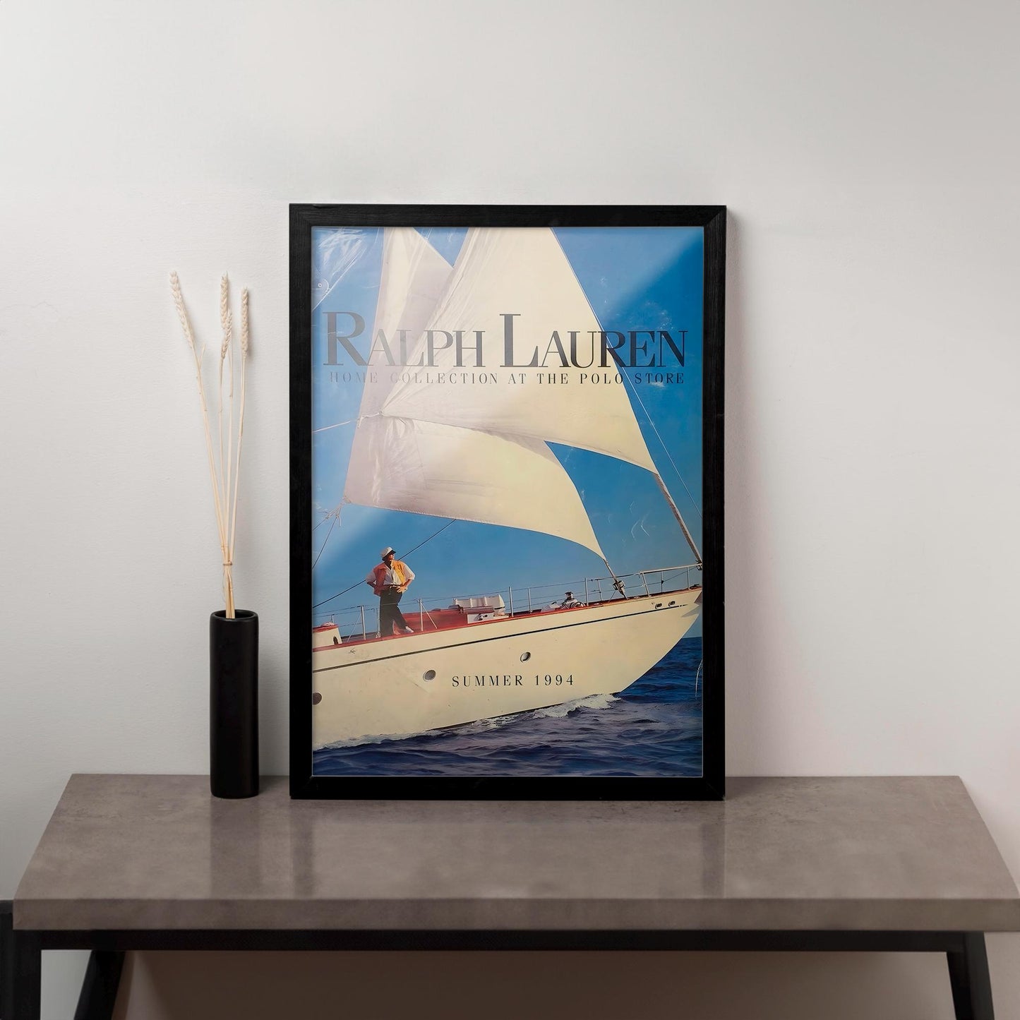 Ikonisches Magazin Poster RL Luxus Segelyacht Leinwandbild