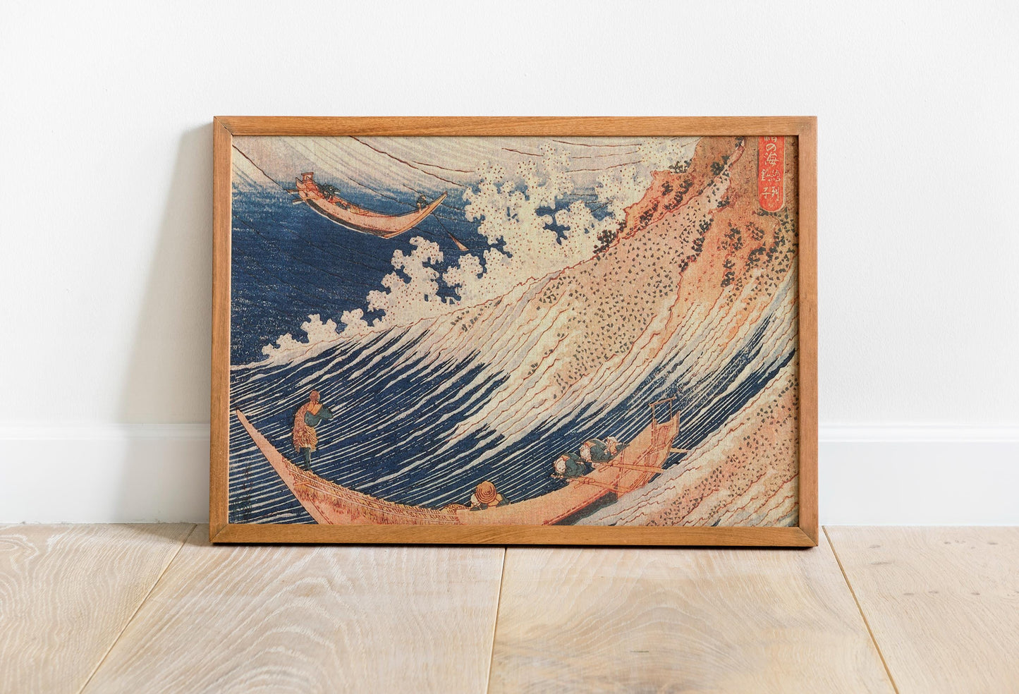Ukiyo-e Leinwand-Wanddekoration: Die Große Welle von Hokusai