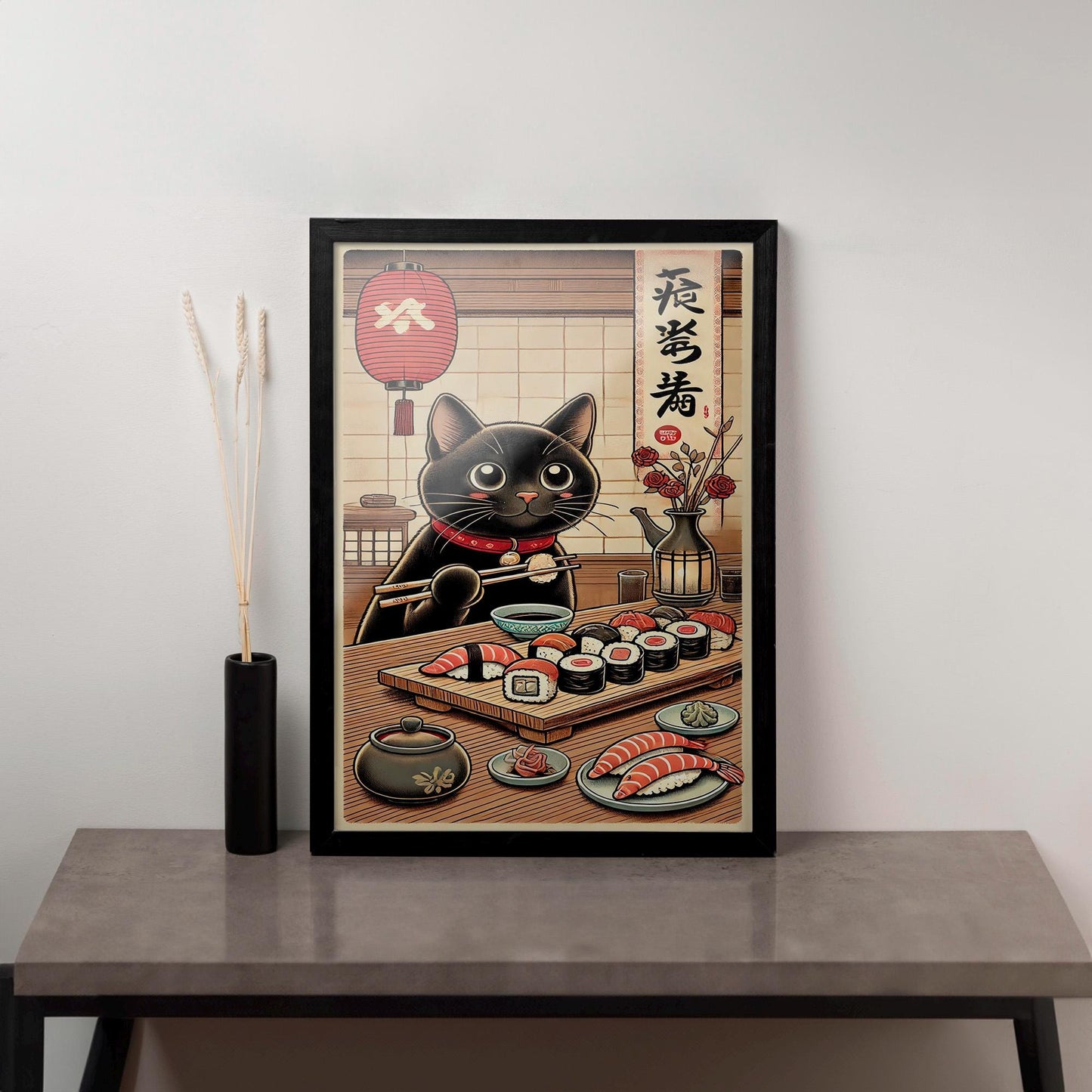Bezaubernde & Humorvolle Japanische Katzen-Kunstdrucke – Von Ramen-essenden Felidae bis hin zu Ukiyo-e Meme Parodien
