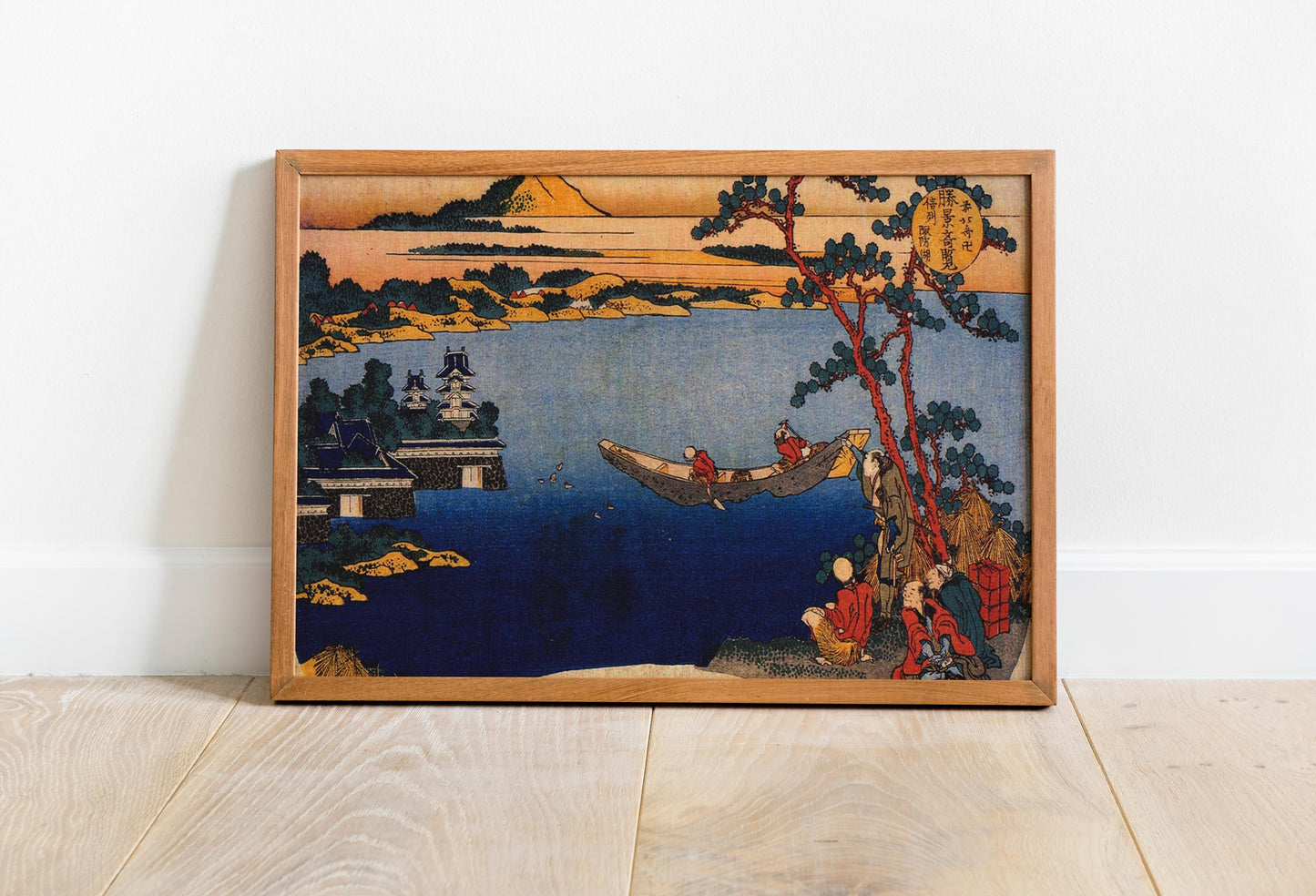 Japanische Kunst Leinwand Gerahmt Hokusai in zeitlosem Ukiyo-e