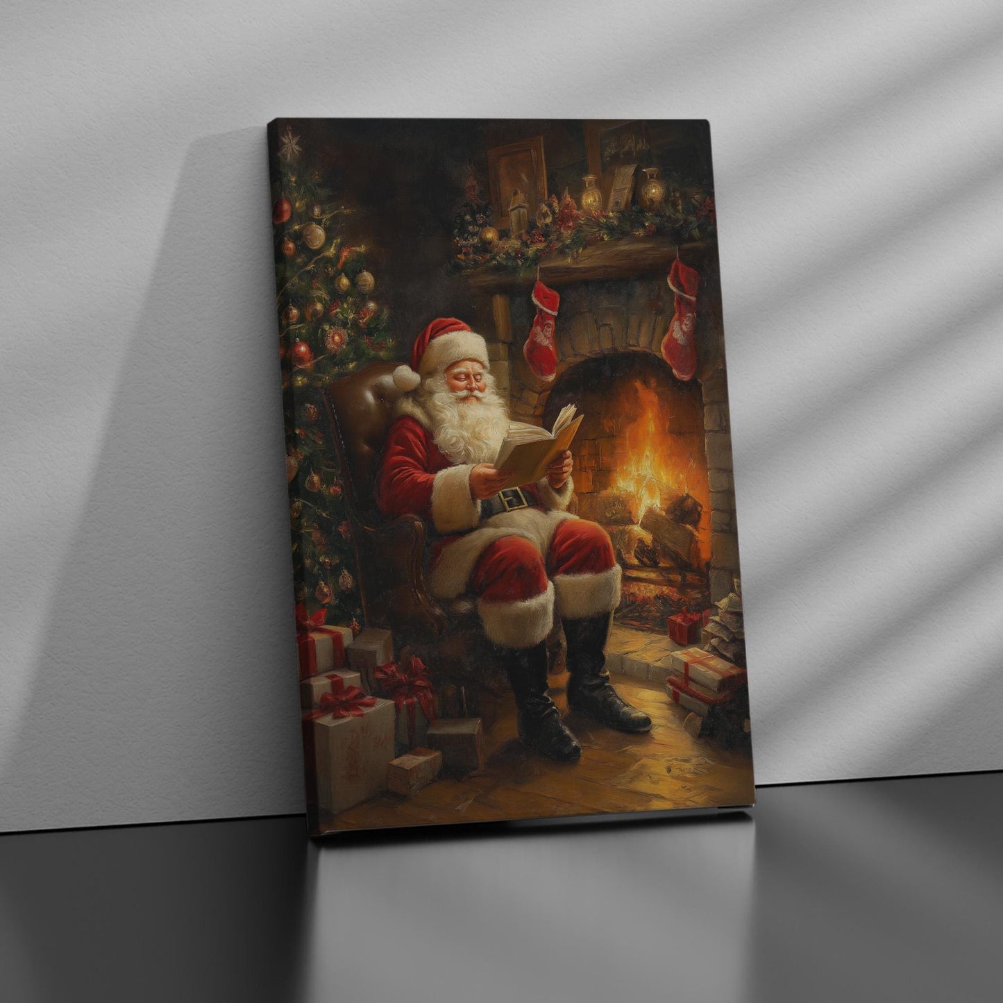 Weihnachtsmann & Weihnachtsdeko-Kunst - Festliche Feiertagsdrucke, Weihnachtsgeschenk