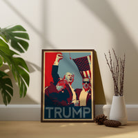 Donald Trump Pop Art, Trump Poster, USA Präsident Poster, Gerahmte Leinwand Wandkunst, Leinwand Wanddekoration, Leinwand Wandkunst, Pop Art Leinwand Poster