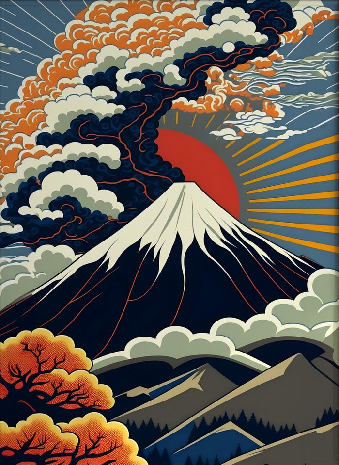 Mount Fuji Japanese Canvas Wall Art
