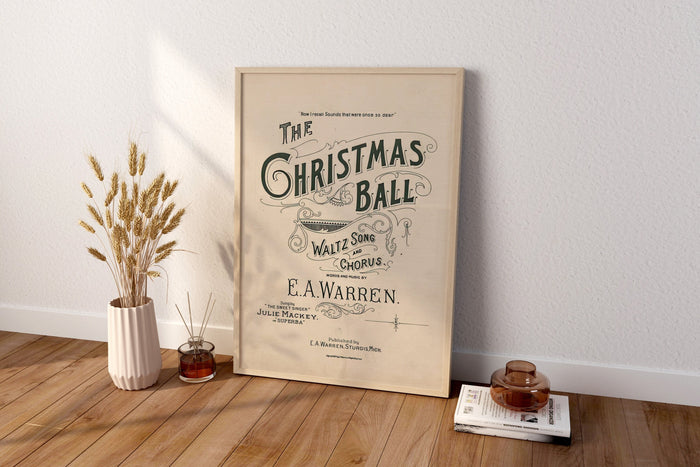 The Christmas Ball Canvas Wall Decor