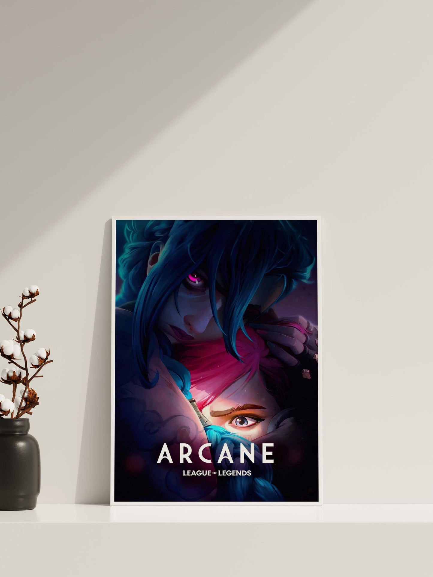 Arcane Poster, LoL Arcane Cover, Arcane Leinwand, Gaming Wandkunst, Gaming Leinwandposter, Jinx Poster, Geschenk für Gamer, Arcane Neue Staffel