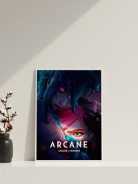 Arcane Poster, LoL Arcane Cover, Arcane Leinwand, Gaming Wandkunst, Gaming Leinwandposter, Jinx Poster, Geschenk für Gamer, Arcane Neue Staffel