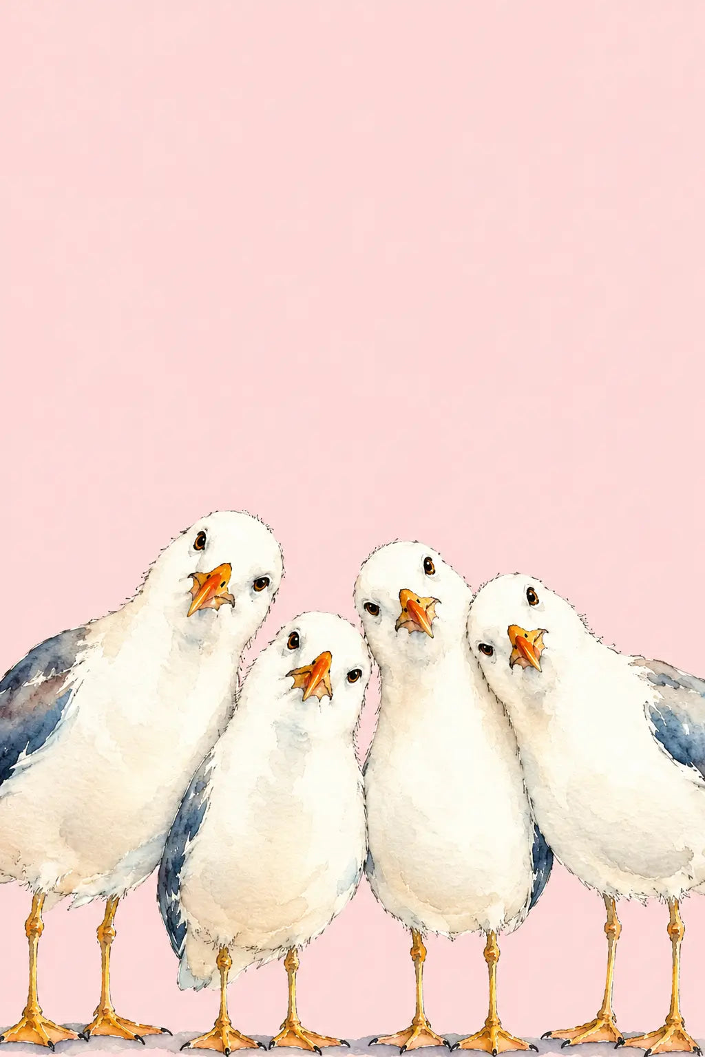 Funny Seagull Wall Art