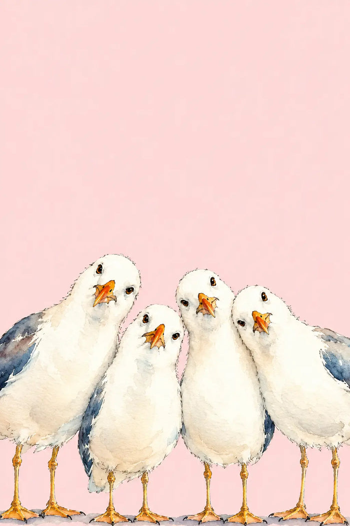 Funny Seagull Wall Art
