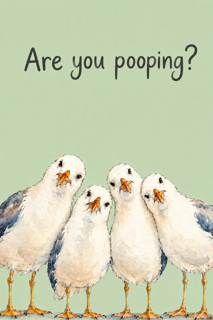 Are you pooping? Seagull Wall Art