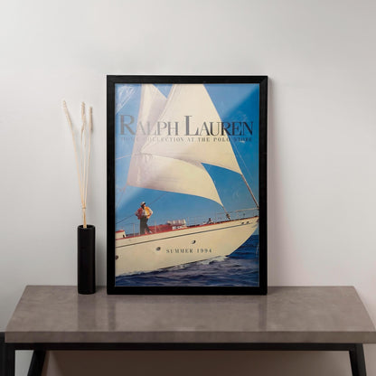 Ikonisches Magazin Poster RL Luxus Segelyacht Leinwandbild