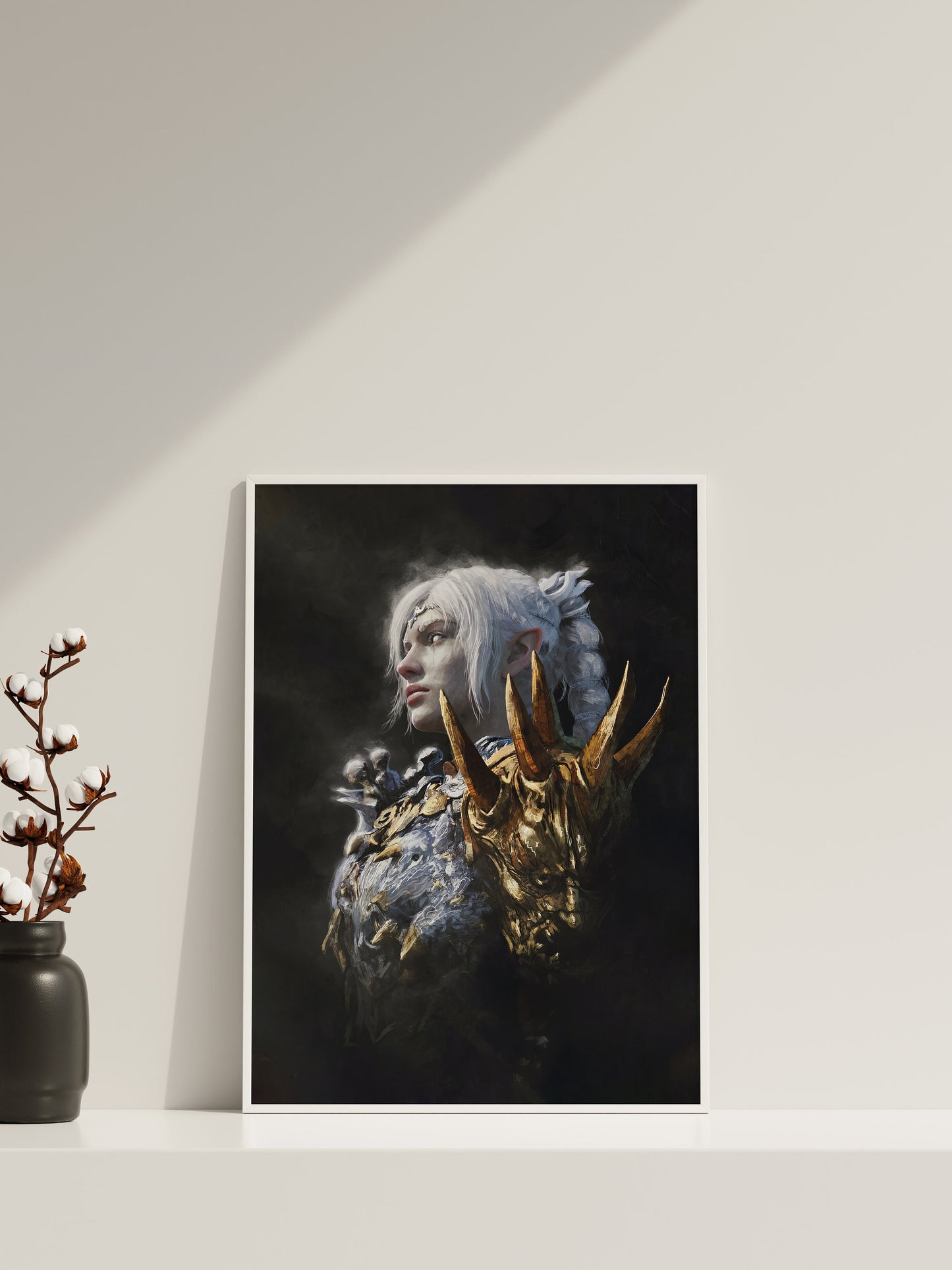 Baldur's Gate Schattenherz Leinwandbild, Baldur's Gate Leinwandposter, Gaming Wandkunst, Geschenk für Gamer