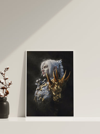 Baldur's Gate Schattenherz Leinwandbild, Baldur's Gate Leinwandposter, Gaming Wandkunst, Geschenk für Gamer