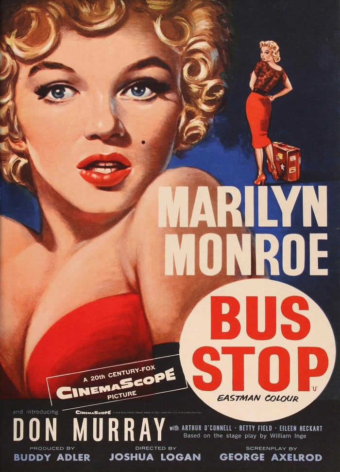 1956 Bus Stop Movie Canvas Poster