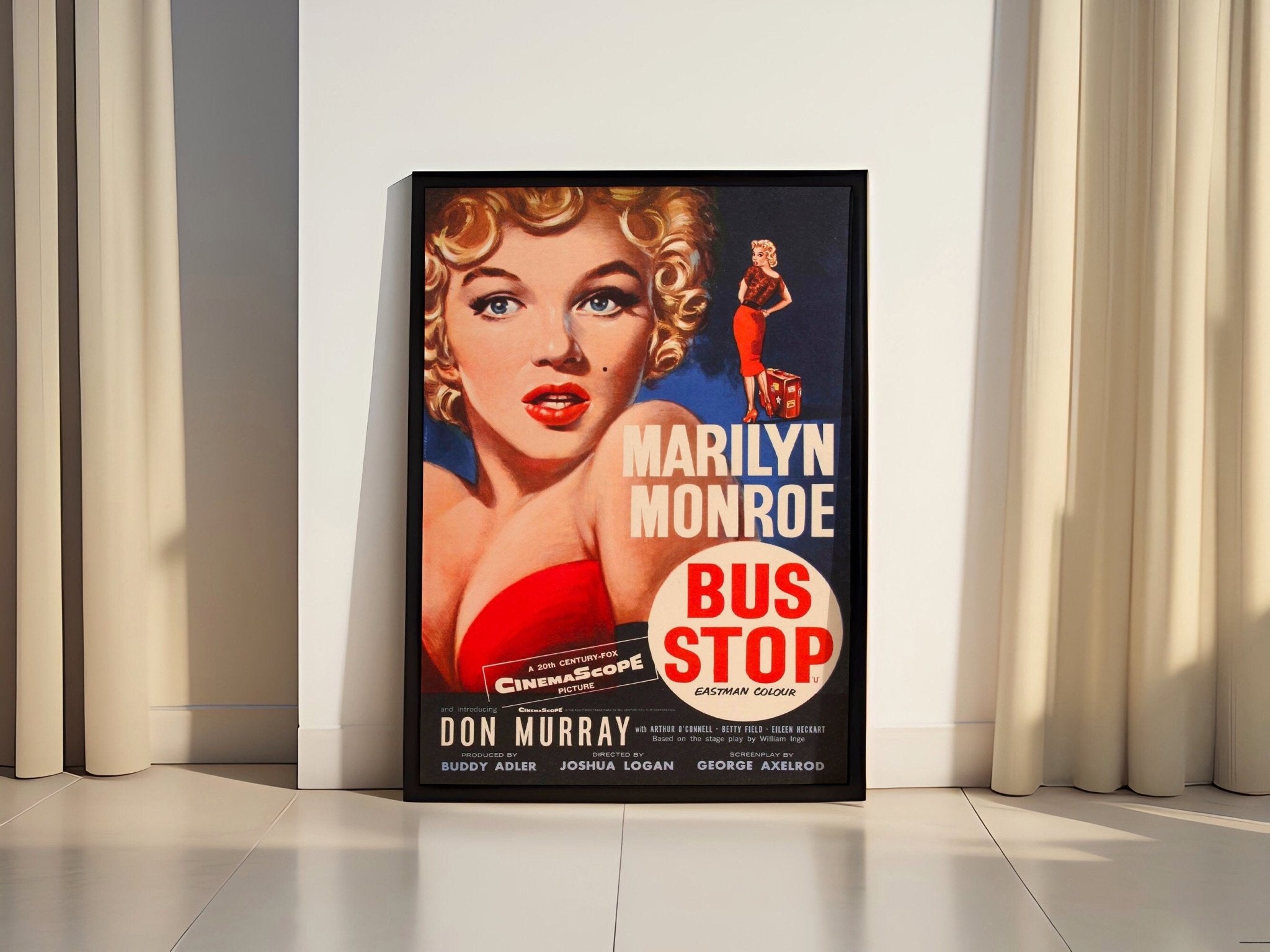 1956 Bus Stop Movie Canvas Poster - Canvasworkshop