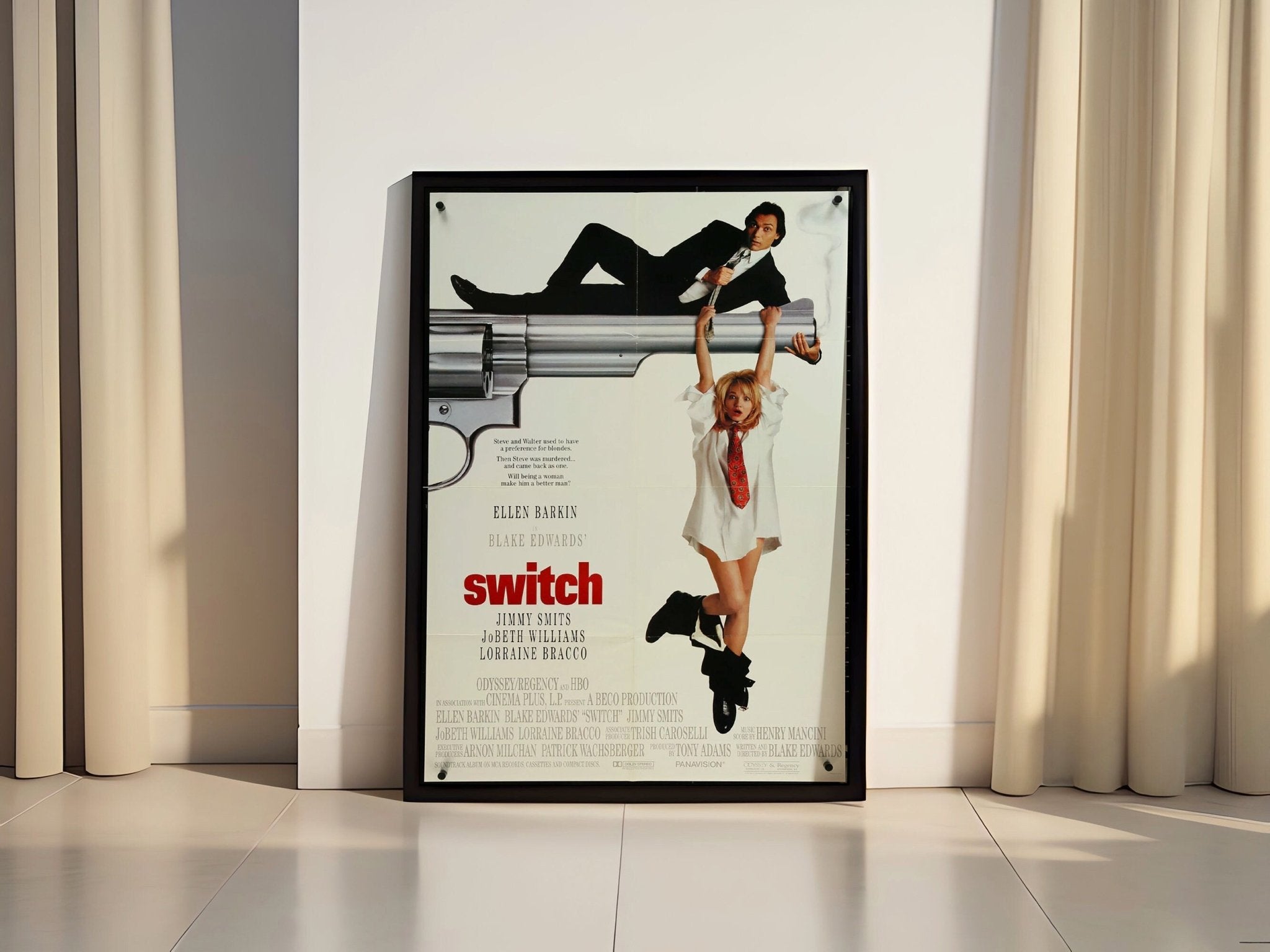 1991 Switch Jimmy Smits Retro Movie Canvas Poster - Canvasworkshop