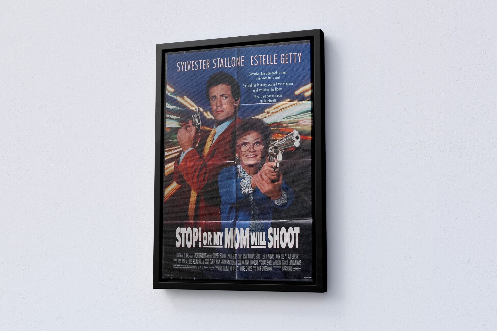 1992 Stop Or My Mom Will Shoot Retro Movie Canvas Poster - Canvasworkshop
