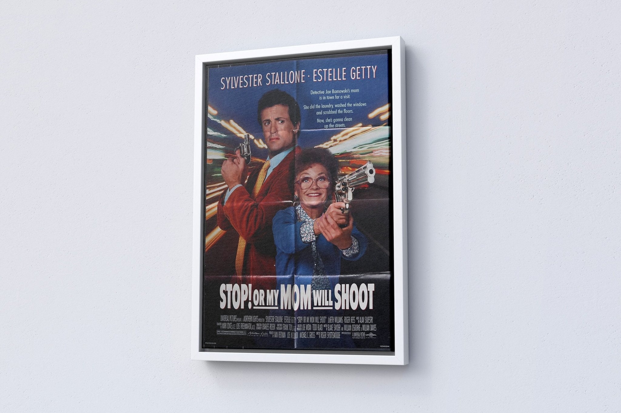 1992 Stop Or My Mom Will Shoot Retro Movie Canvas Poster - Canvasworkshop