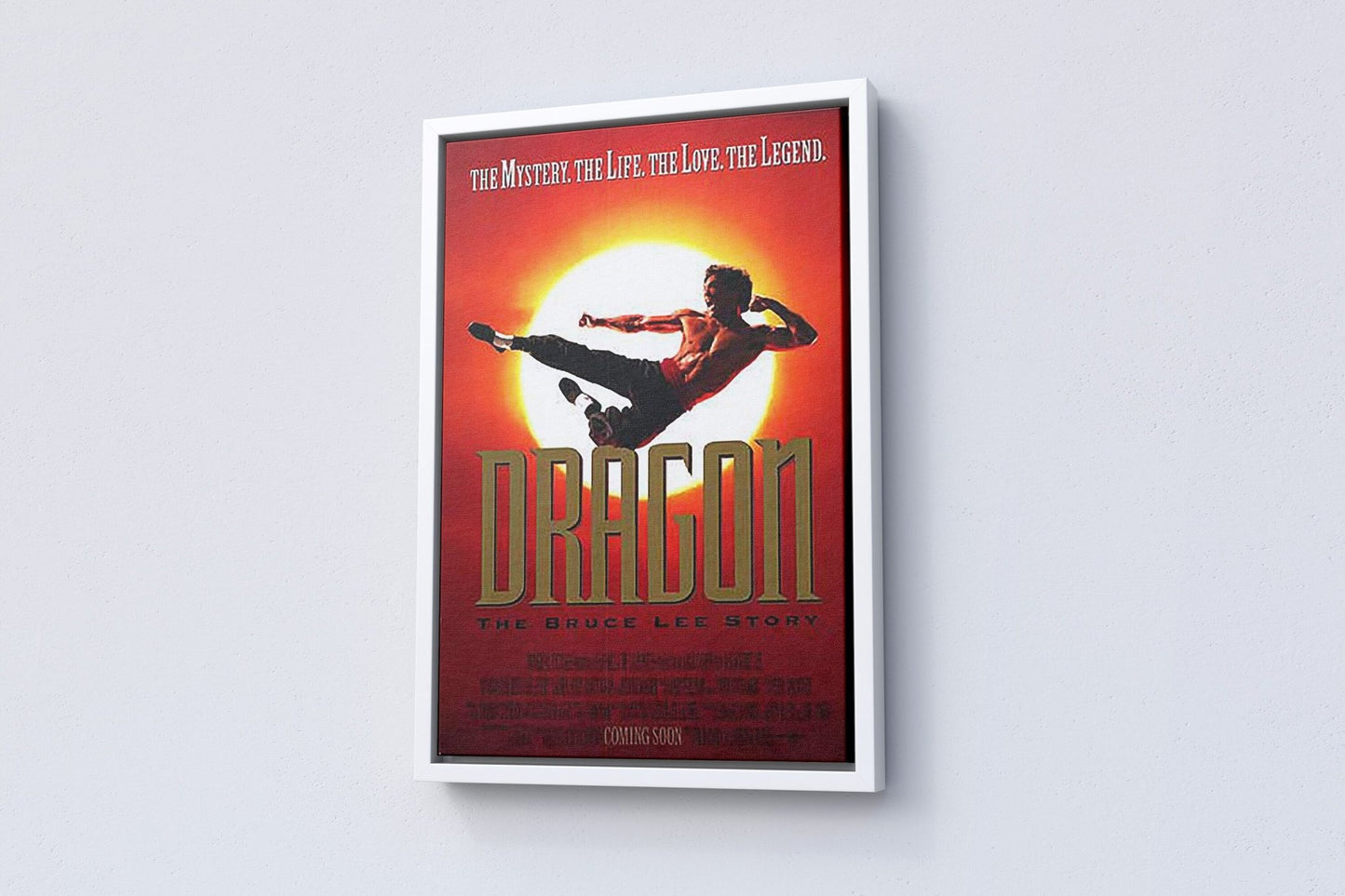 1993 Dragon The Brucee Lee Story Movie Canvas Poster - Canvasworkshop