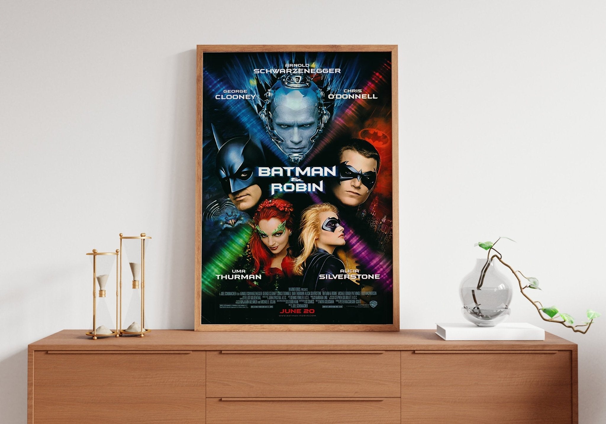 1997 Batman & Robin Retro Movie Canvas Poster - Canvasworkshop