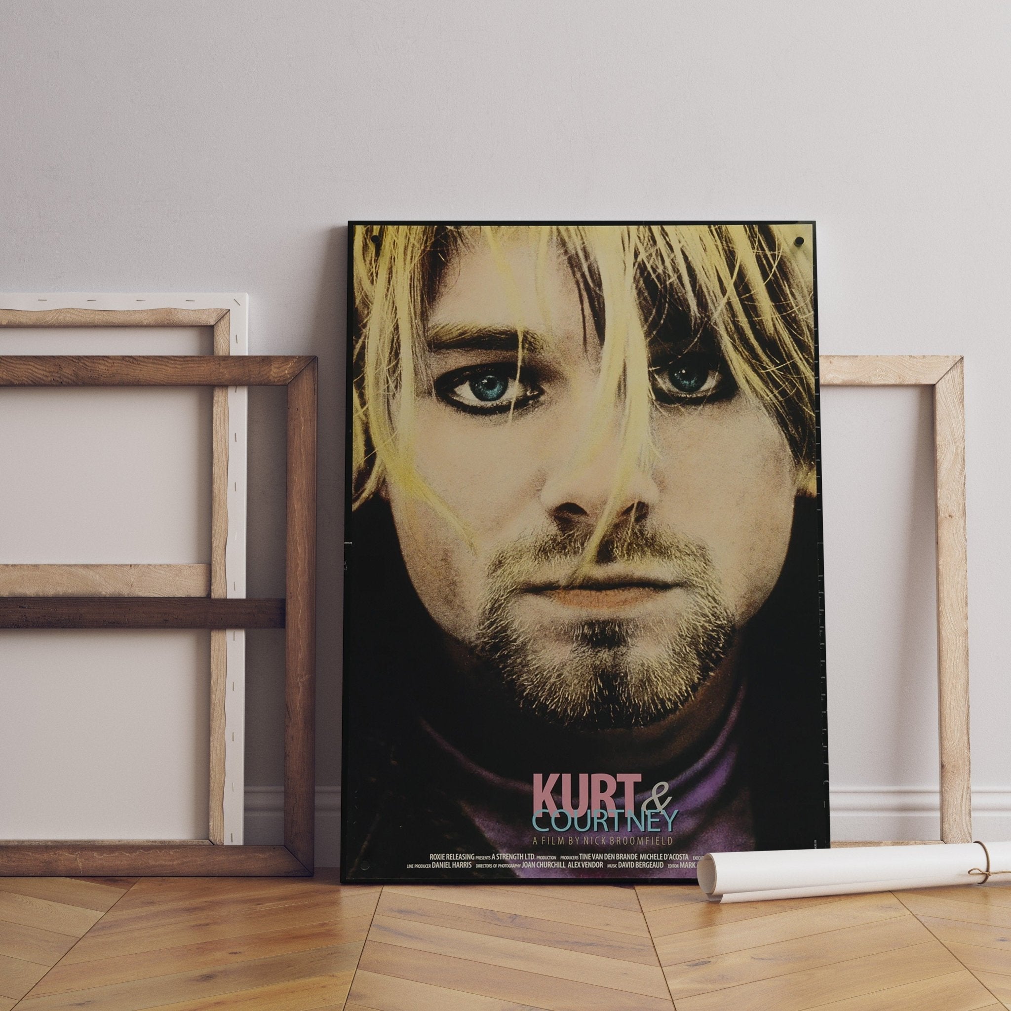 1998 Kurt & Courtney Retro Movie Canvas Poster - Canvasworkshop
