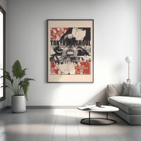 Anime Leinwand-Wandkunst, Tokyo Ghoul Wandkunst, Anime Poster, Anime Wanddeko, Geschenk für Anime Liebhaber, Anime Wandkunst, Tokyo Ghoul Poster