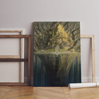 Das Große Baum Elden Ring Leinwand-Wandbild, Elden Ring Leinwand-Wanddekoration, Gaming-Poster, Geschenk für Gamer, Dark Souls Poster, Marika Poster