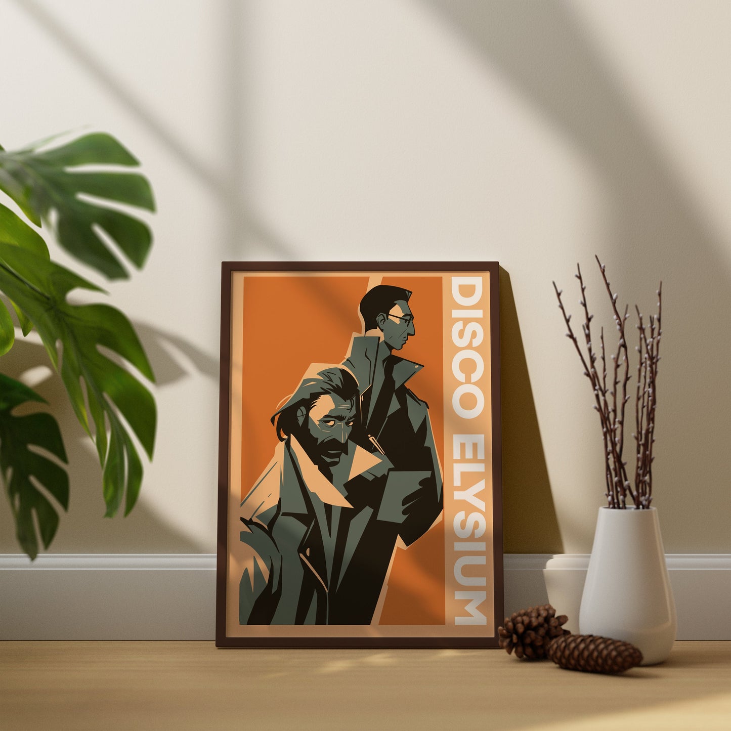 Disco Elysium Leinwand Wandkunst, Disco Elysium Leinwand Poster, Disco Elysium Gerahmte Wandkunst, Gaming Wandkunst, Gaming Poster, Geschenk Für Gamer