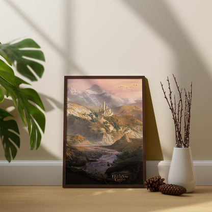 Baldur's Gate Landschafts-Wandkunst, Baldur's Gate Berg-Leinwand-Wandkunst, BG3 Poster, Gaming-Wandkunst, Gaming-Poster, Geschenk für Gamer