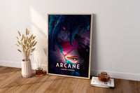 Arcane Poster, LoL Arcane Cover, Arcane Leinwand, Gaming Wandkunst, Gaming Leinwandposter, Jinx Poster, Geschenk für Gamer, Arcane Neue Staffel