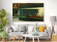 Edward Hopper Leinwandbild, Edward Hopper Nighthawks Leinwanddruck, Sonnenuntergang Leinwandbild, Leinwandkunstdruck, Nighthawks Wandkunst