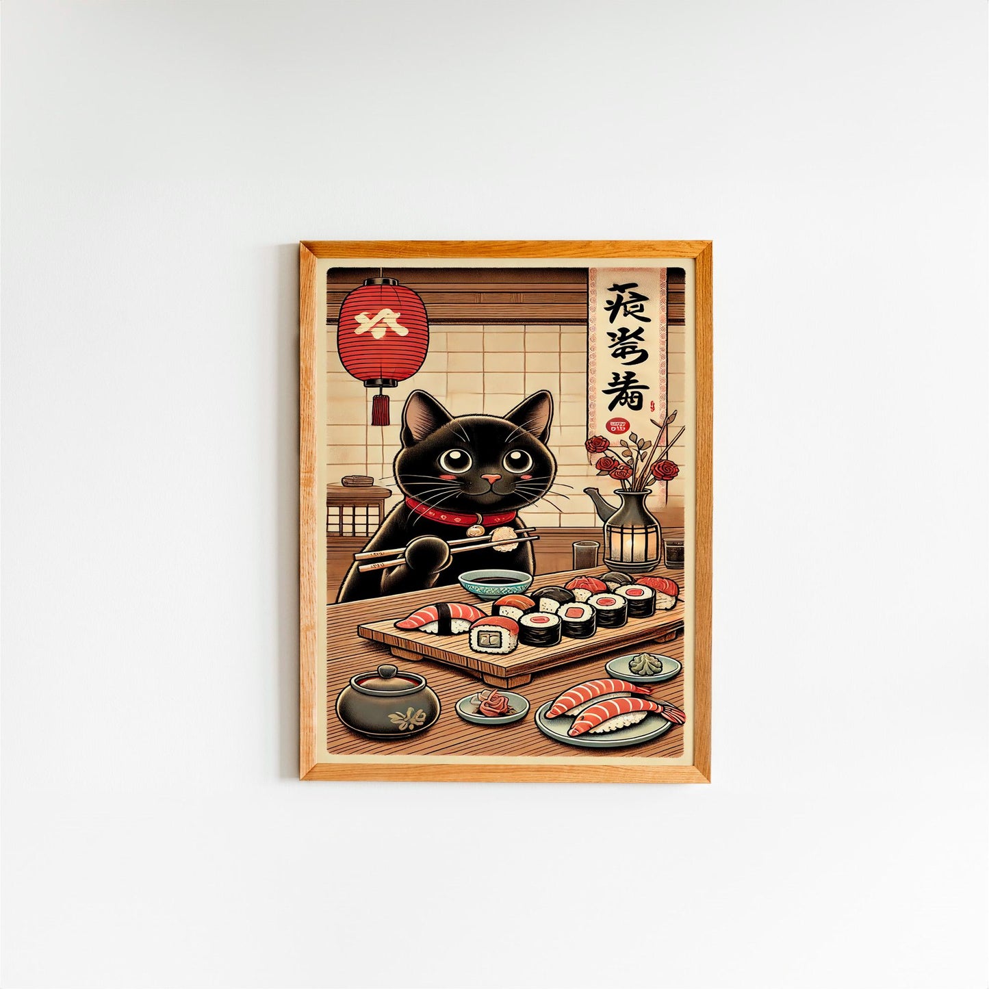 Bezaubernde & Humorvolle Japanische Katzen-Kunstdrucke – Von Ramen-essenden Felidae bis hin zu Ukiyo-e Meme Parodien