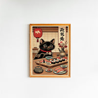 Bezaubernde & Humorvolle Japanische Katzen-Kunstdrucke – Von Ramen-essenden Felidae bis hin zu Ukiyo-e Meme Parodien