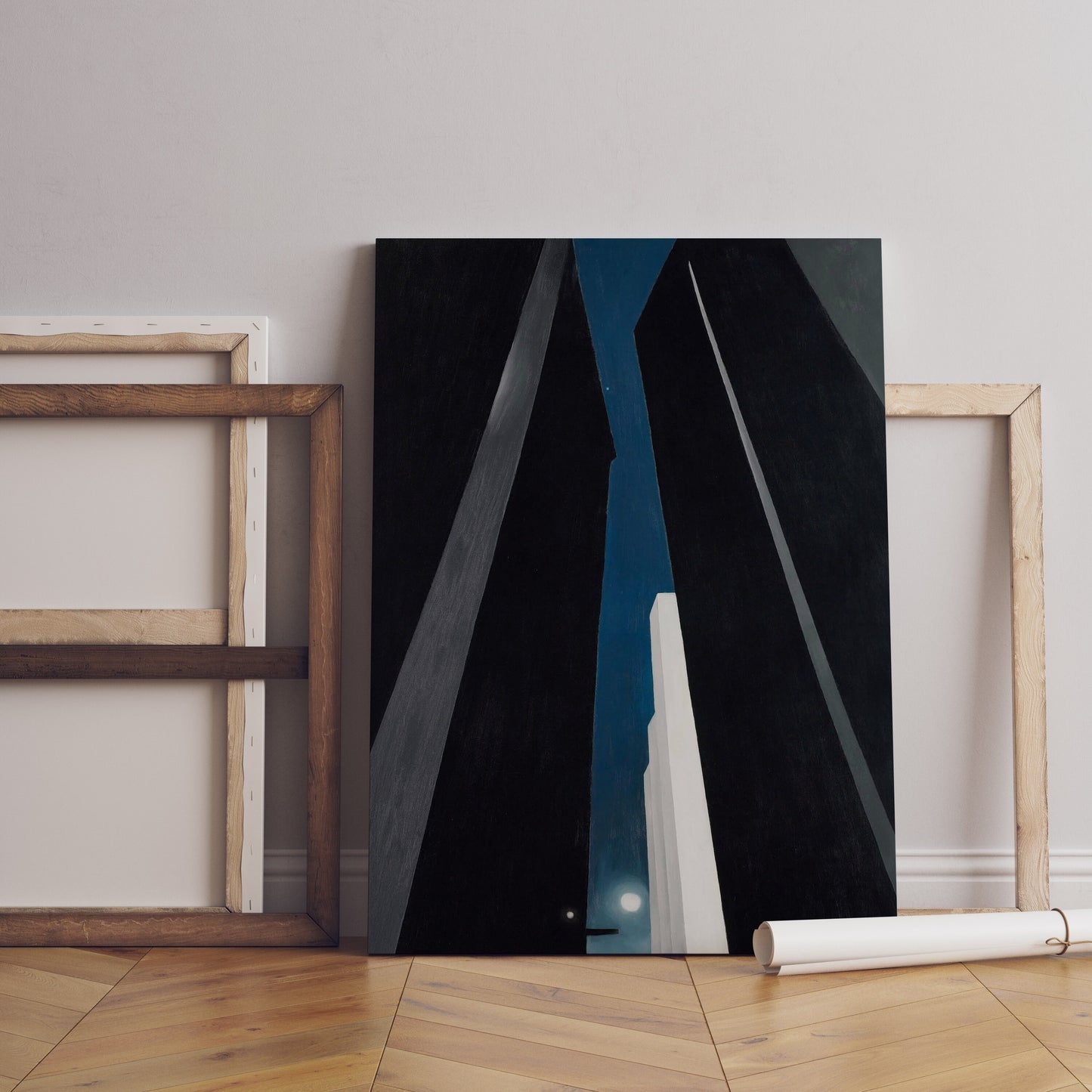 Georgia O'Keeffe Leinwand-Wandbild, Georgia O'Keeffe-City Night, Beliebte Kunst-Leinwand, Nacht-Leinwandbild, Leinwanddruck-Kunst, Berühmte Wandkunst