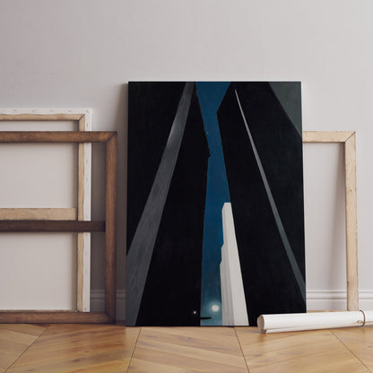 Georgia O'Keeffe Leinwand-Wandbild, Georgia O'Keeffe-City Night, Beliebte Kunst-Leinwand, Nacht-Leinwandbild, Leinwanddruck-Kunst, Berühmte Wandkunst