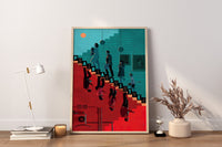 Parasite Canvas Wall Art, Unique Canvas Wall Art, Movie Canvas Poster, Parasite Poster