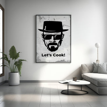 Let's Cook! Leinwandbild, Heisenberg Leinwandbild, Film Leinwand Poster, Heisenberg Poster