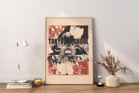 Anime Leinwand-Wandkunst, Tokyo Ghoul Wandkunst, Anime Poster, Anime Wanddeko, Geschenk für Anime Liebhaber, Anime Wandkunst, Tokyo Ghoul Poster