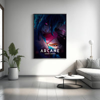 Arcane Poster, LoL Arcane Cover, Arcane Leinwand, Gaming Wandkunst, Gaming Leinwandposter, Jinx Poster, Geschenk für Gamer, Arcane Neue Staffel