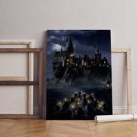 Beliebte Leinwandbilder für Filme, Wizard School Poster, cooles Filmplakat, Science-Fiction-Film-Leinwand