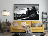 Anime-Leinwandbild, Anime-Poster, Berserk-Anime-Wandkunst, Berserk-Guts-Poster, gerahmte Anime-Deko, Guts-Leinwandbild