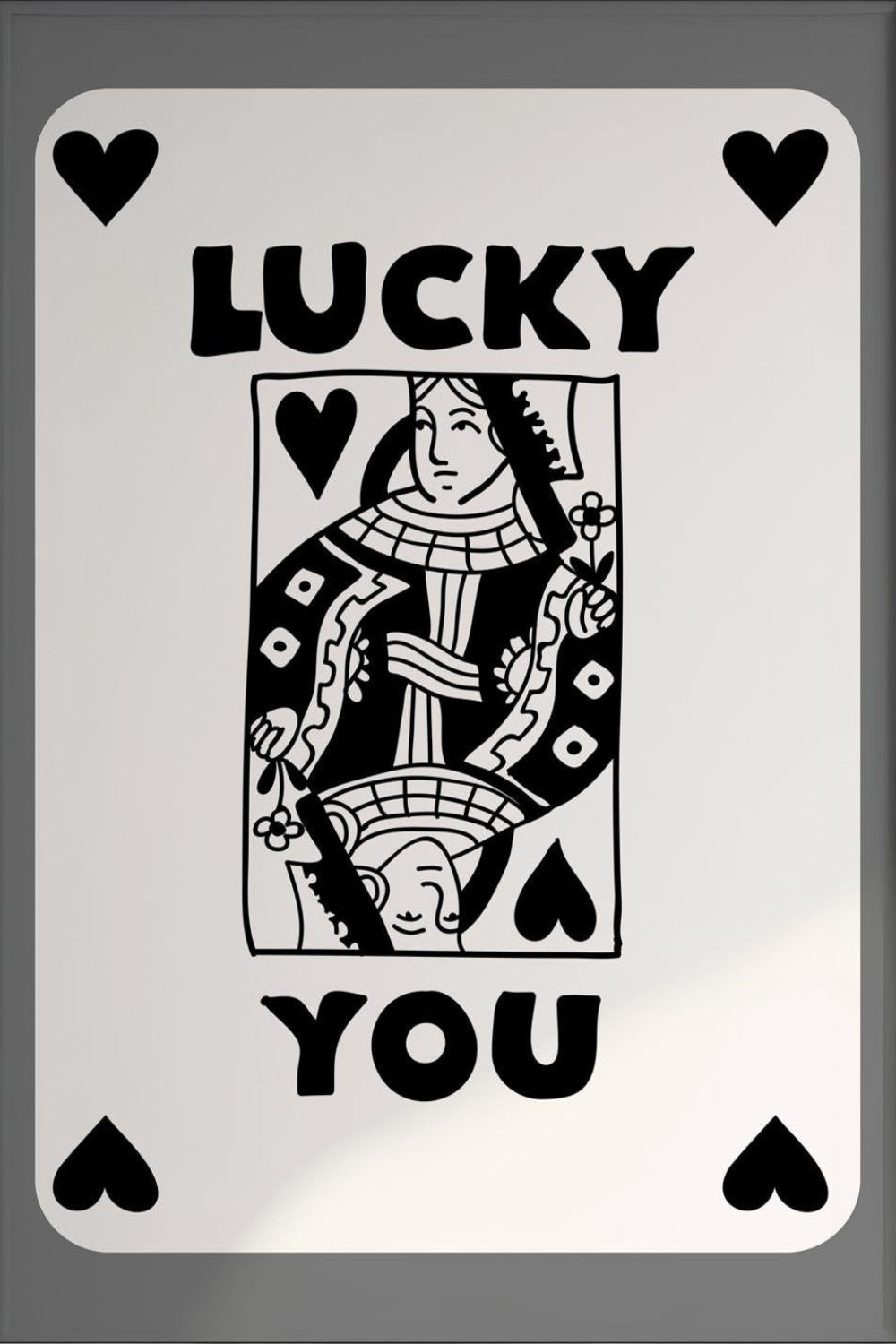 Trendy Lucky You Canvas Wall Art