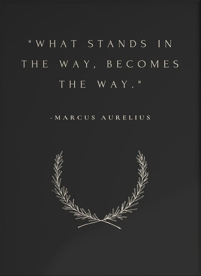 Marcus Aurelius Stoic Quote Wall Art Print
