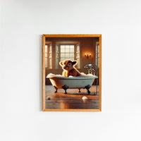 Ultra-Realistic Baby animals in Clawfoot Bathtub – Cozy Warm Setting