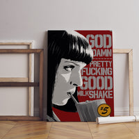 Pulp Fiction Leinwandbild, Retro Film Leinwandbild, Film Leinwand Poster, Pulp Fiction Poster
