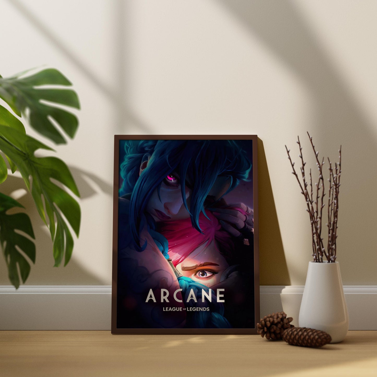Arcane Poster, LoL Arcane Cover, Arcane Leinwand, Gaming Wandkunst, Gaming Leinwandposter, Jinx Poster, Geschenk für Gamer, Arcane Neue Staffel