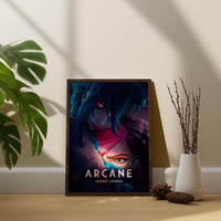Arcane Poster, LoL Arcane Cover, Arcane Leinwand, Gaming Wandkunst, Gaming Leinwandposter, Jinx Poster, Geschenk für Gamer, Arcane Neue Staffel