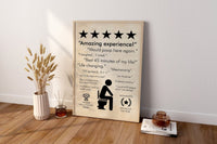 5 Star Batroom Canvas Wall Art - Canvasworkshop