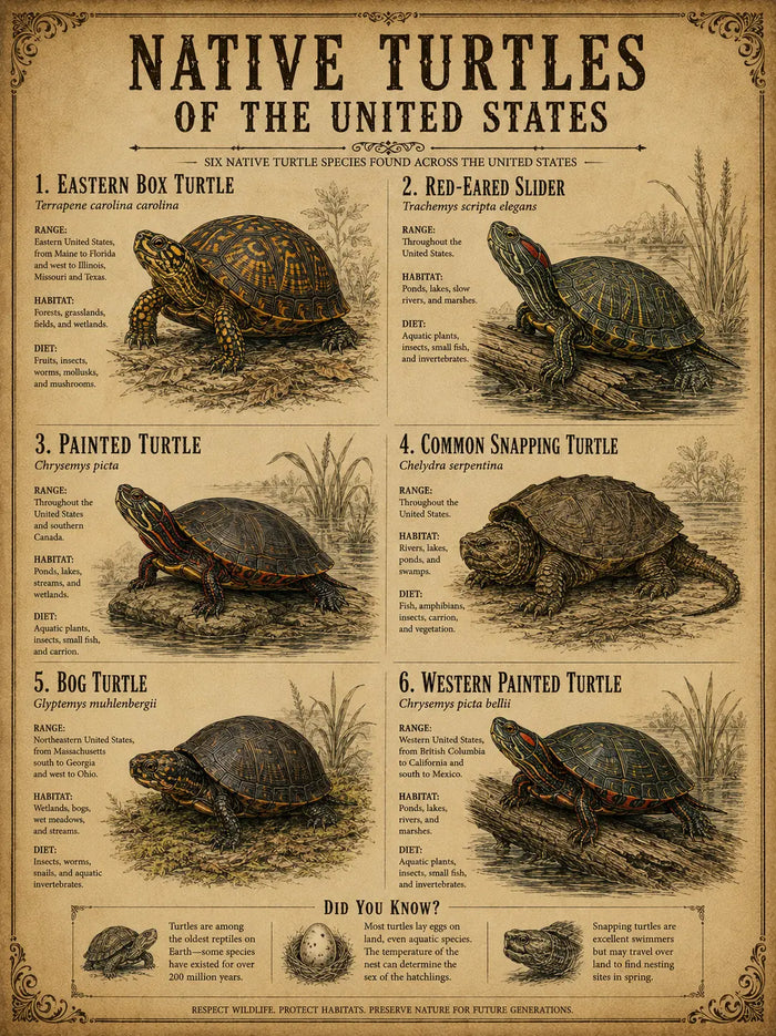 Native Turtles of the United States | Vintage