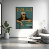 Vintage Modezeitschriften-Cover Poster | Retro Editorial Wandkunstdruck