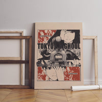 Anime Leinwand-Wandkunst, Tokyo Ghoul Wandkunst, Anime Poster, Anime Wanddeko, Geschenk für Anime Liebhaber, Anime Wandkunst, Tokyo Ghoul Poster
